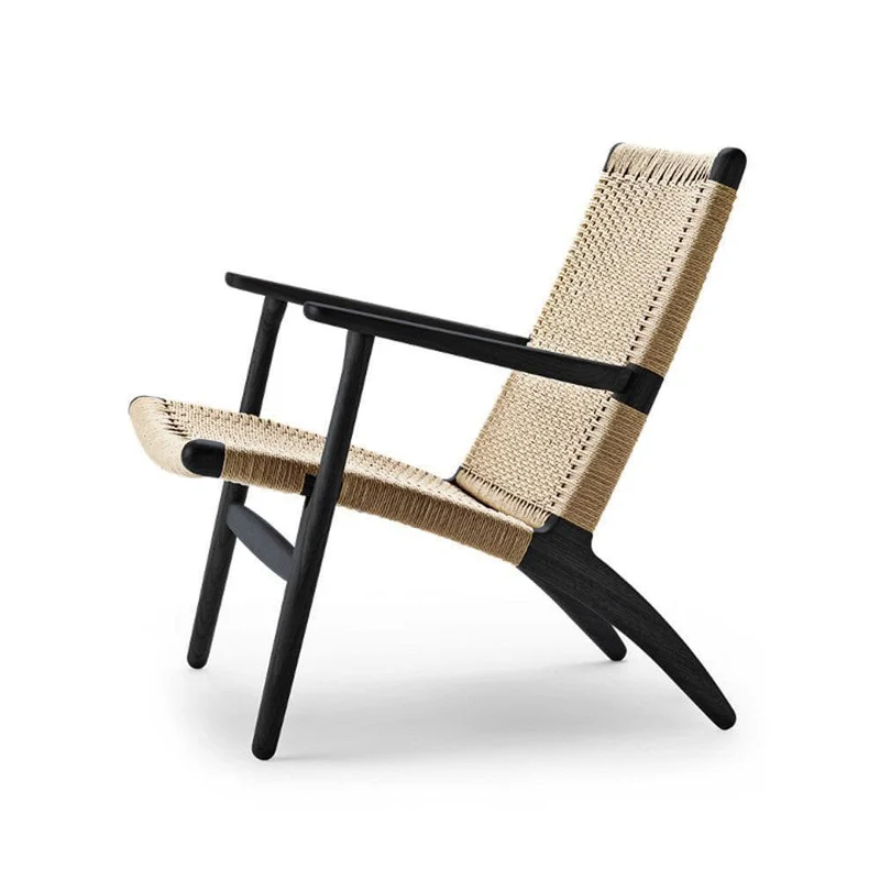 Fauteuil CH25 - Chêne noir