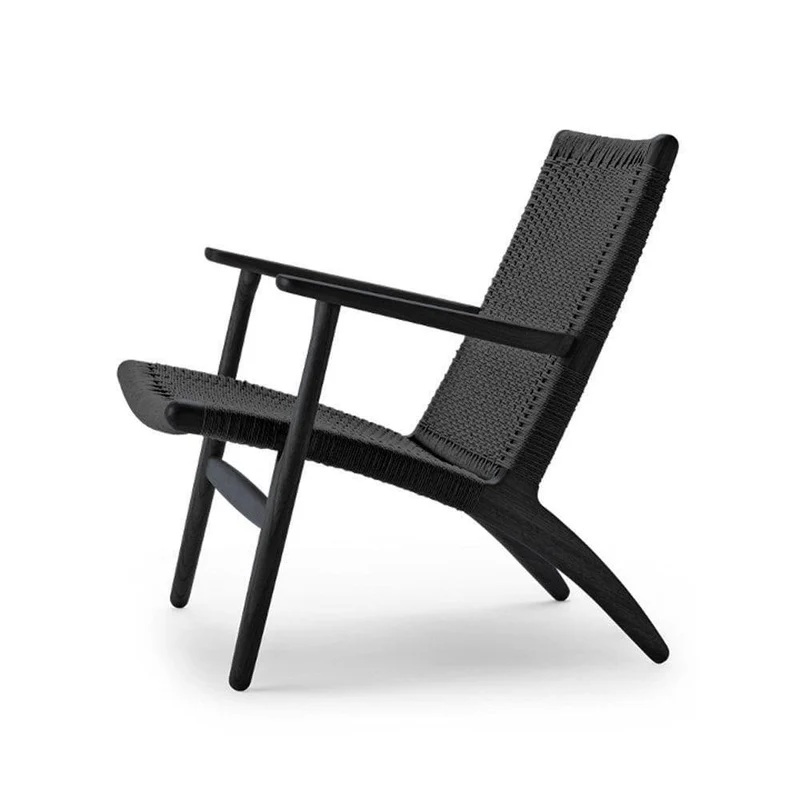 Fauteuil CH25 - Chêne noir