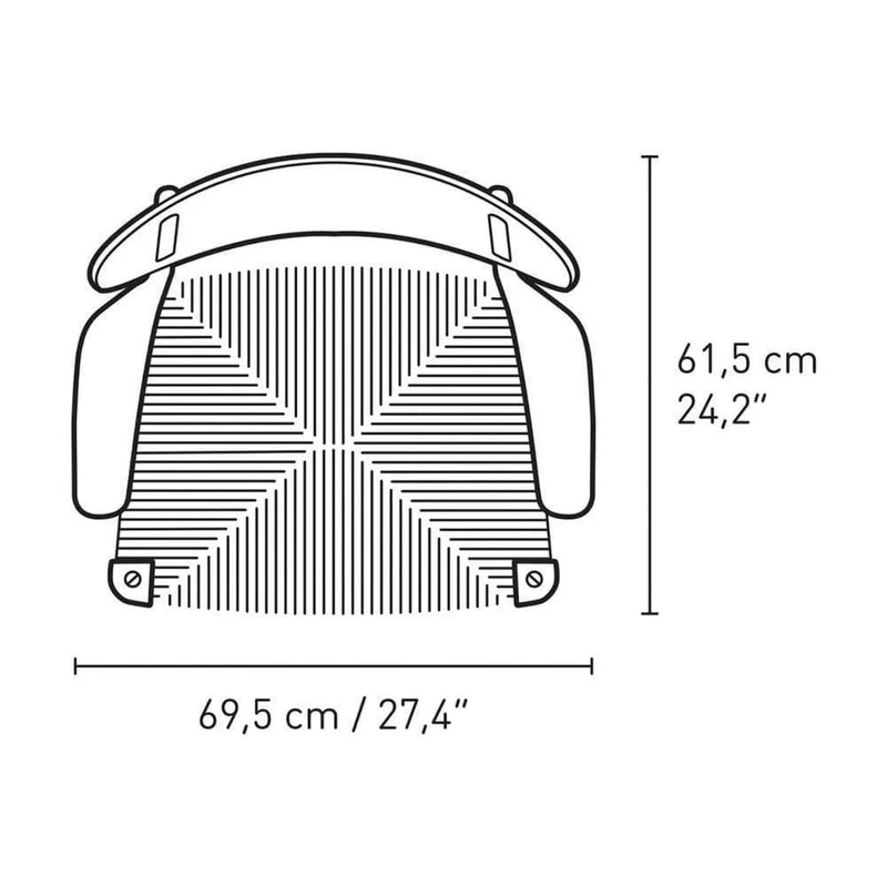 Fauteuil CH22 - Chêne