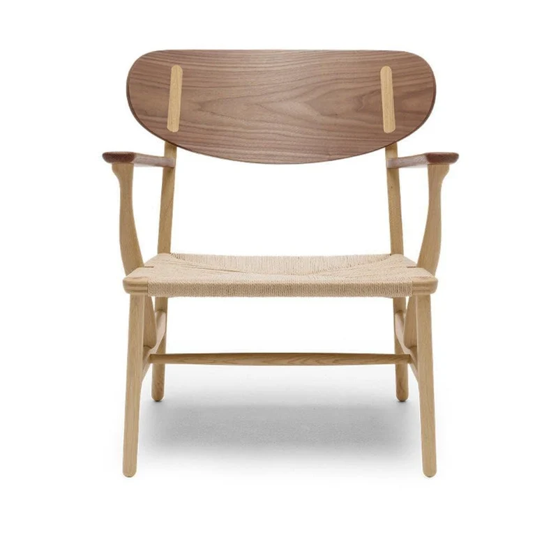 Fauteuil CH22 - Chêne / Noyer