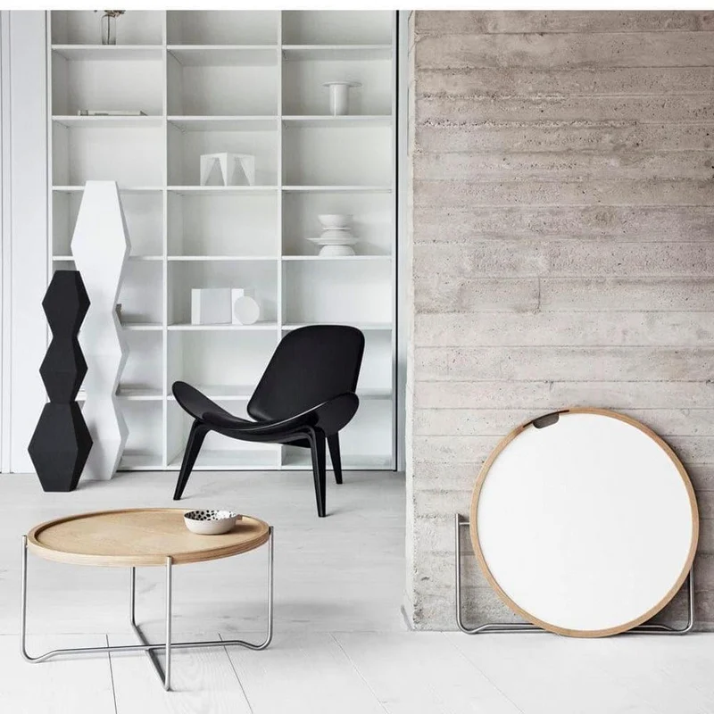 Fauteuil CH07 - Noyer laqué