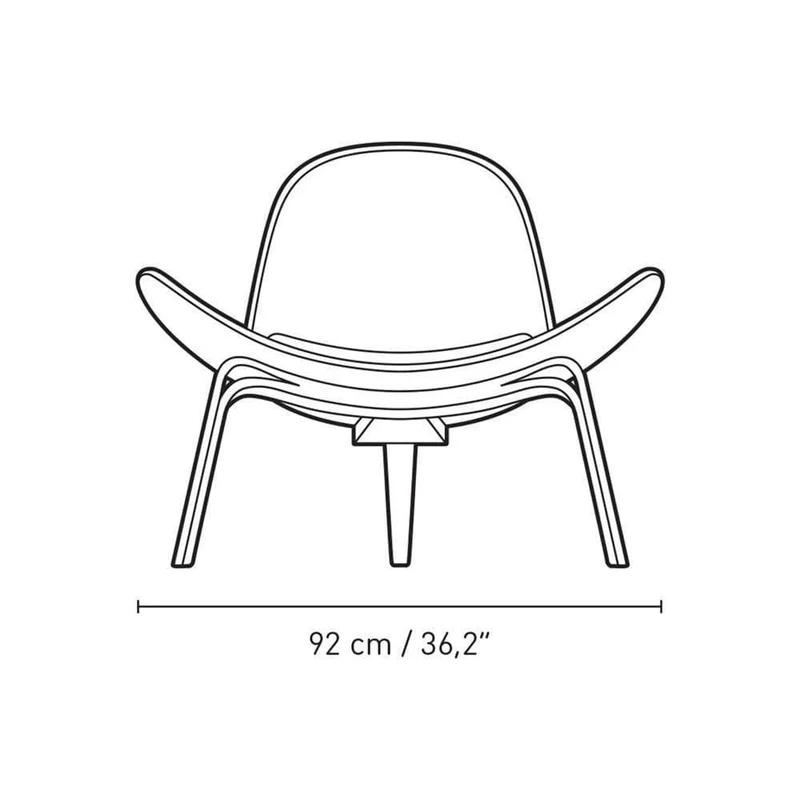 Fauteuil CH07 - Chêne huilé blanc