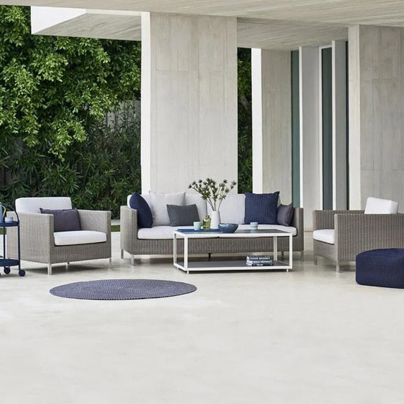 Canapé de jardin Connect Taupe 3 Places