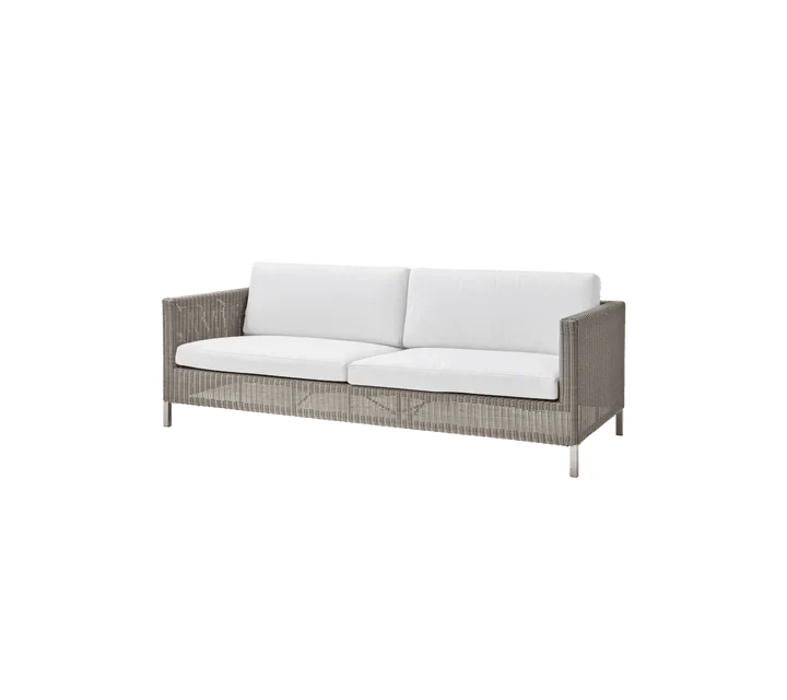 Canapé de jardin Connect Taupe 3 Places