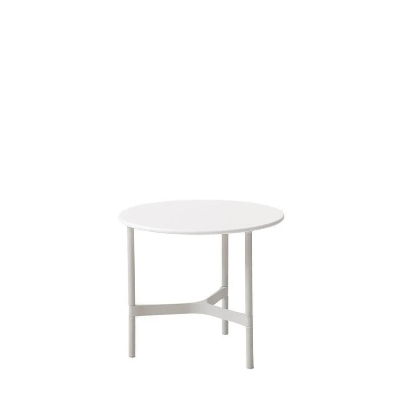 Table basse TWIST blanc Ø35