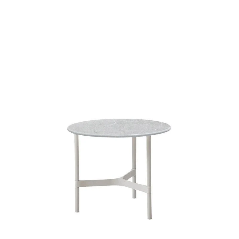 Table basse TWIST blanc Ø35