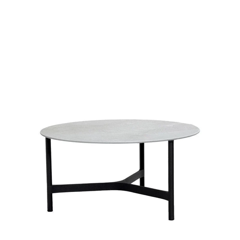 Table basse Twist lavagrau- Ø73