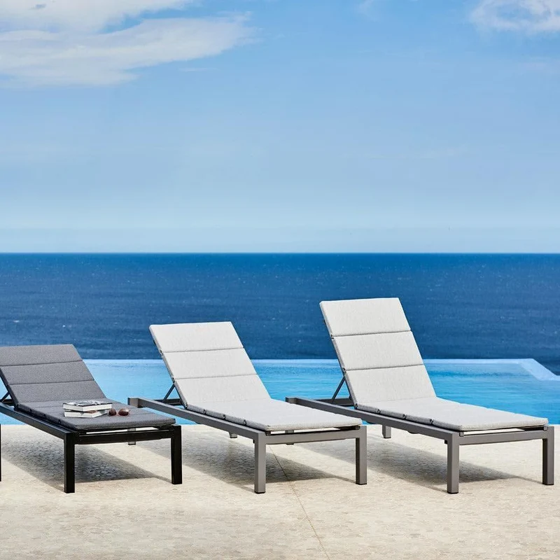 Sun Lounger Relax Gris clair