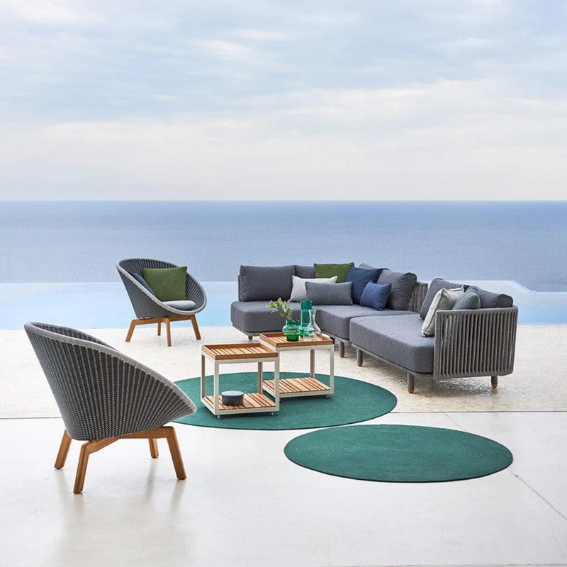 Teck de niveau de table basse - s