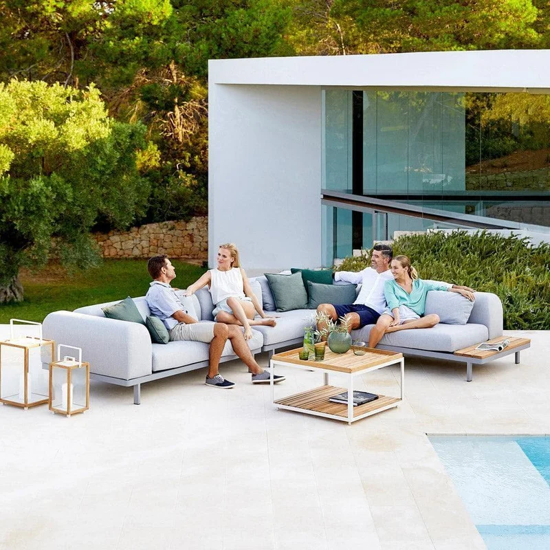 Tableau de table basse teck - L