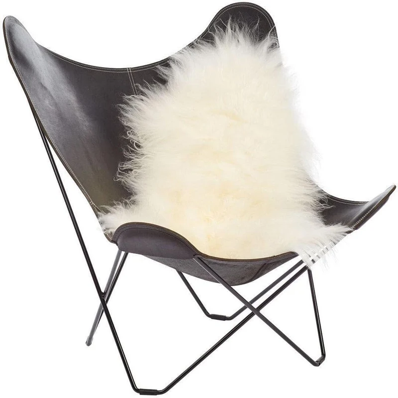 Peau de mouton de laine longue islandaise - 90 cm