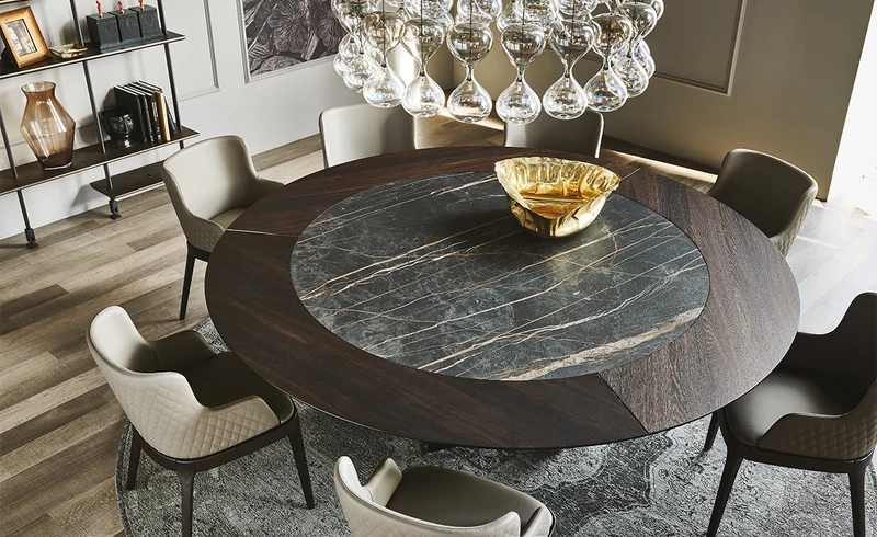 Table bois et céramique - cattelan italia - Skorpio