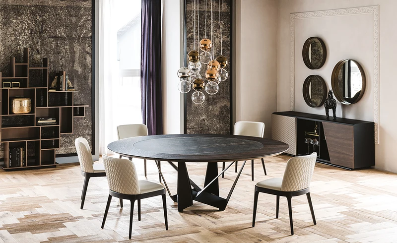 Table bois et céramique - cattelan italia - Skorpio