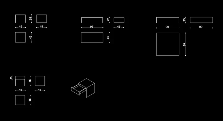 Table basse - minimaliste - Zerocento