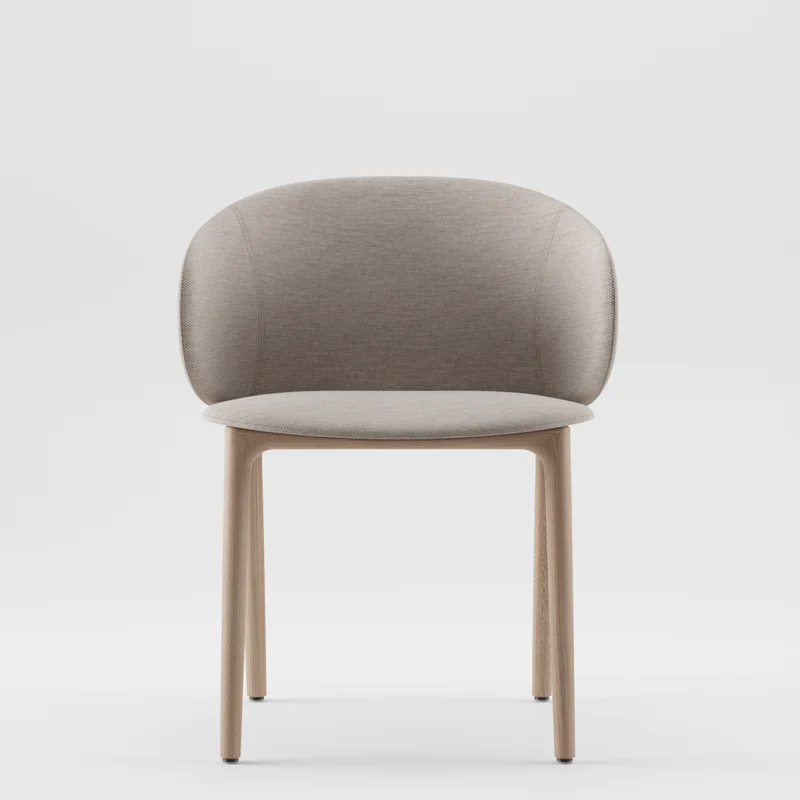 Chaise - Bois massif et tissu - Mela