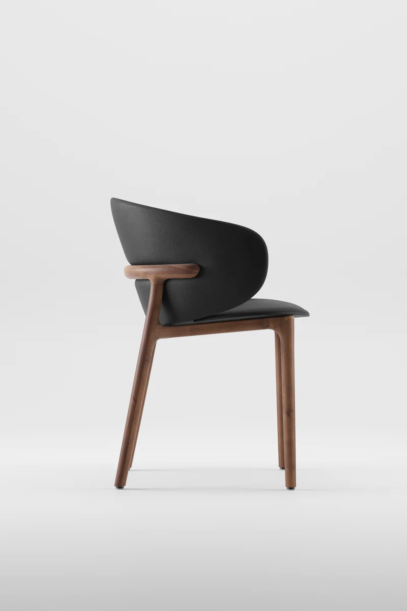 Chaise - Bois massif et tissu - Mela
