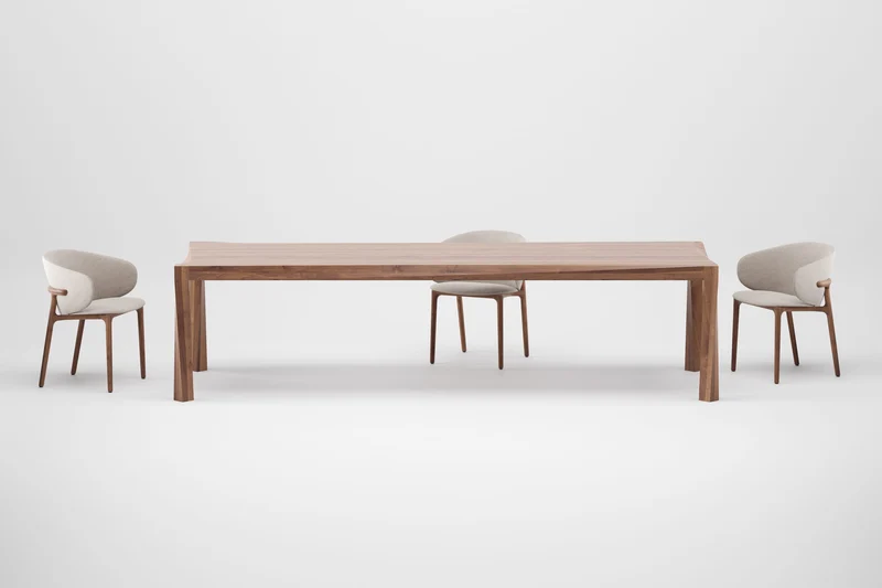 Chaise - Bois massif et tissu - Mela