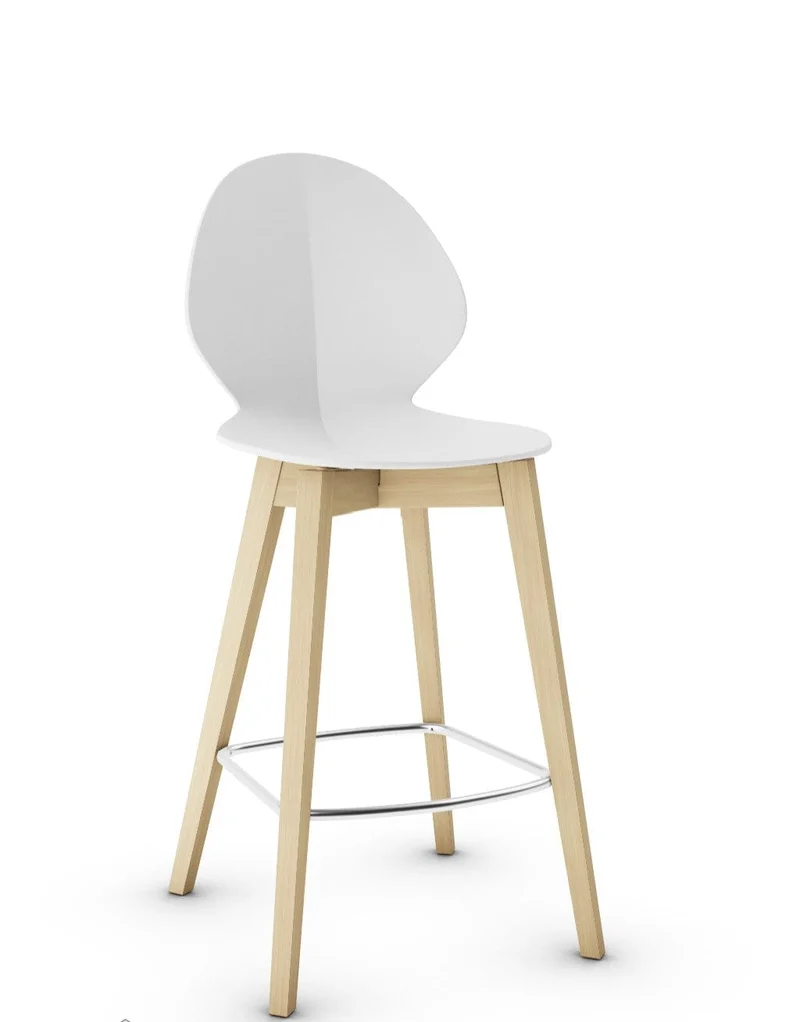 Tabouret Calligaris - Basil (Pieds en bois) CS1495