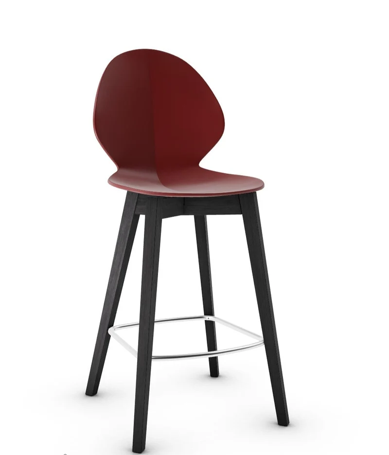 Tabouret Calligaris - Basil (Pieds en bois) CS1495