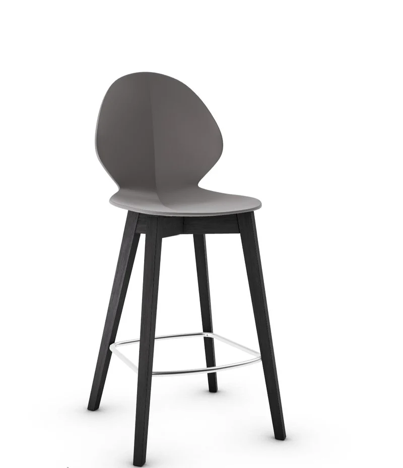 Tabouret Calligaris - Basil (Pieds en bois) CS1495