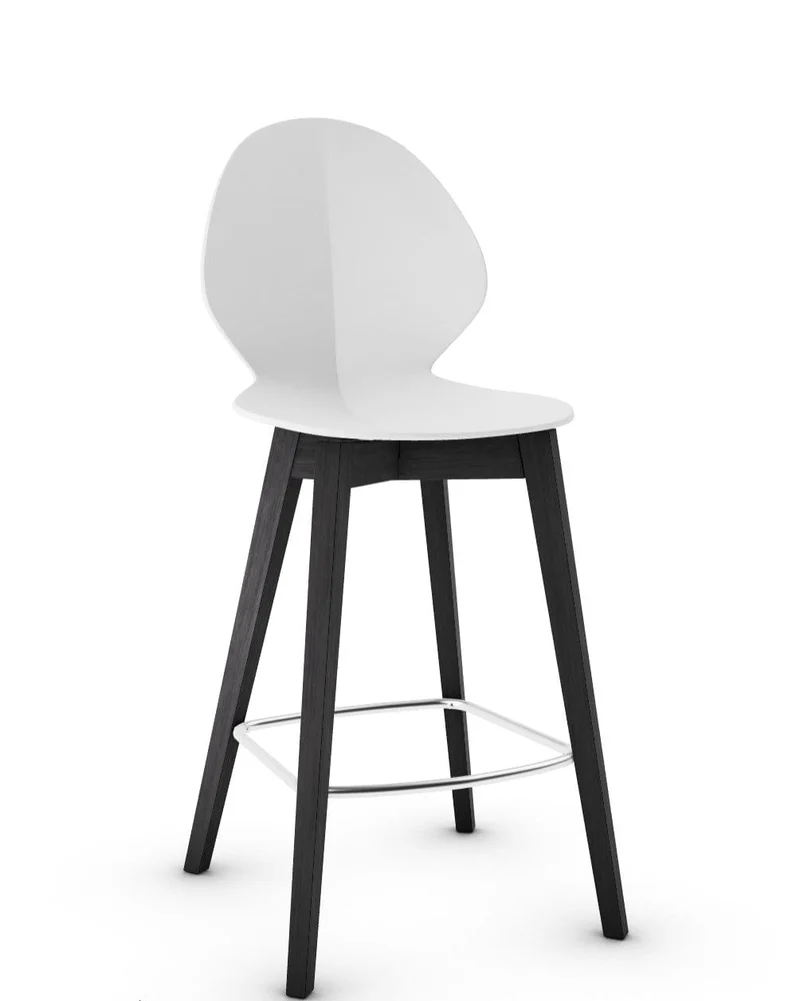 Tabouret Calligaris - Basil (Pieds en bois) CS1495