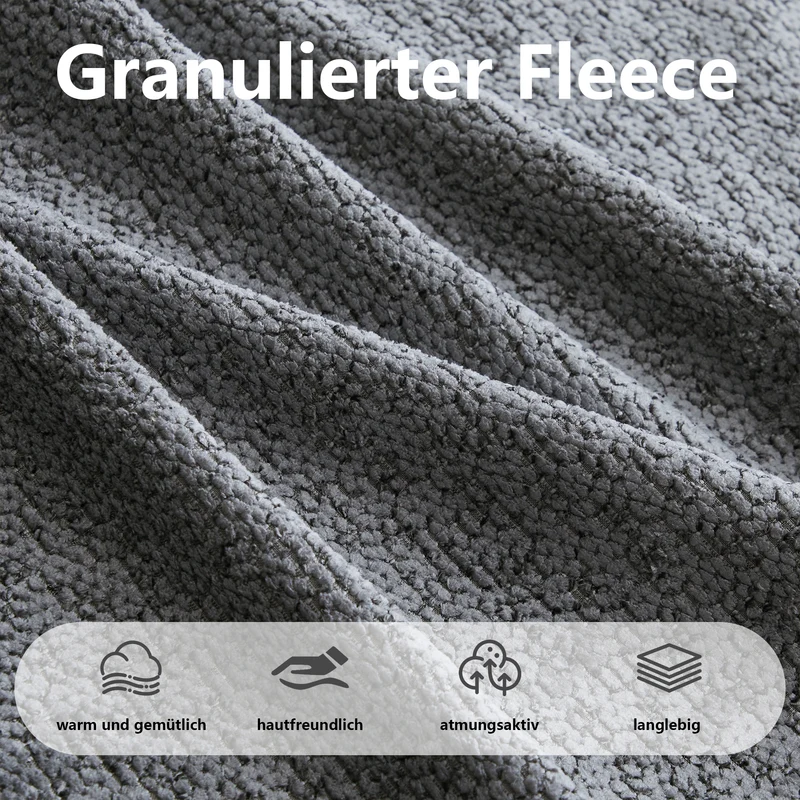 Canapé modulable 2 places gris, tissu polaire, sans montage prêt à l'emploi CHESTPRO