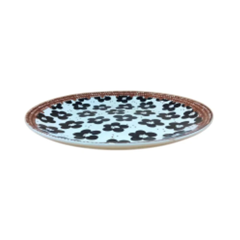 Assiette plate en céramique, D10,5 pouces