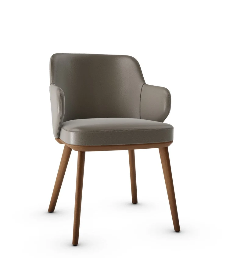 Chaise Calligaris - Foyer (Fauteuil avec pieds en bois) CS1889