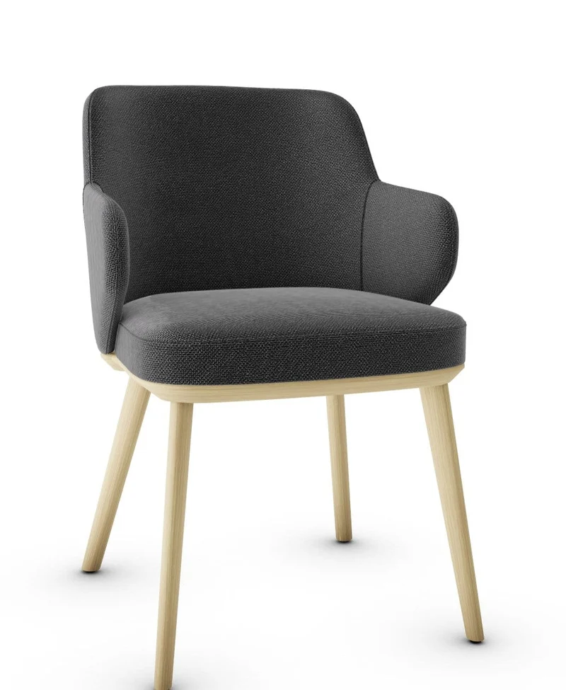 Chaise Calligaris - Foyer (Fauteuil avec pieds en bois) CS1889