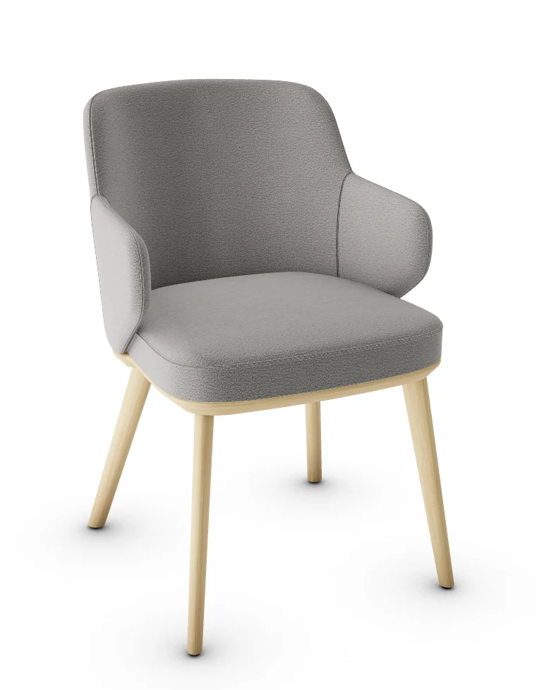 Chaise Calligaris - Foyer (Fauteuil avec pieds en bois) CS1889