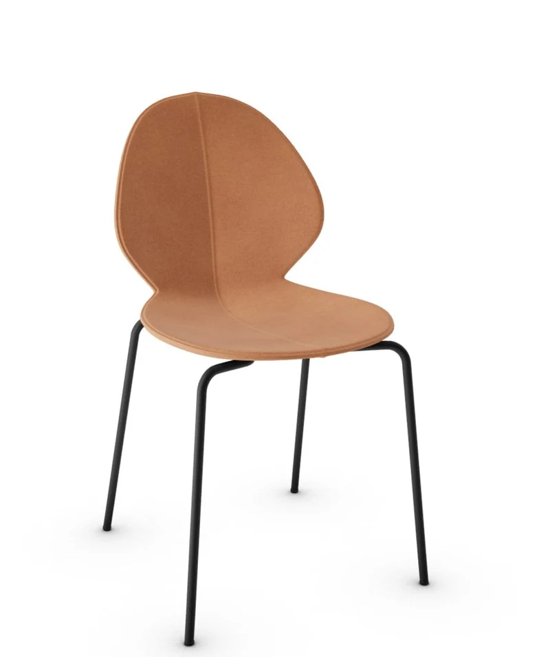 Chaise Calligaris - Basil (Gris Opaque, Pieds en métal) CS1359