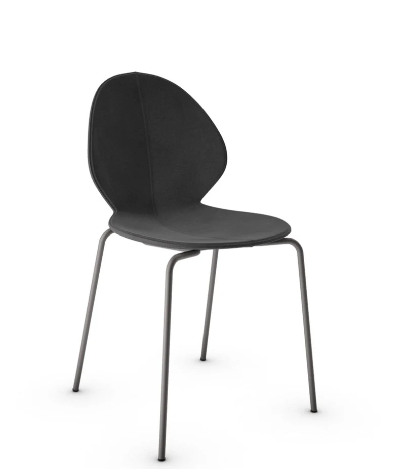 Chaise Calligaris - Basil (Grège, Pieds en métal) CS1359