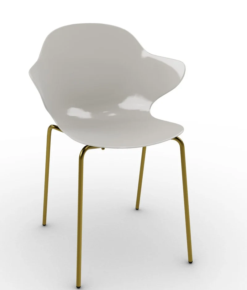Chaise Calligaris - Saint Topez (Pieds en métal) CS1845