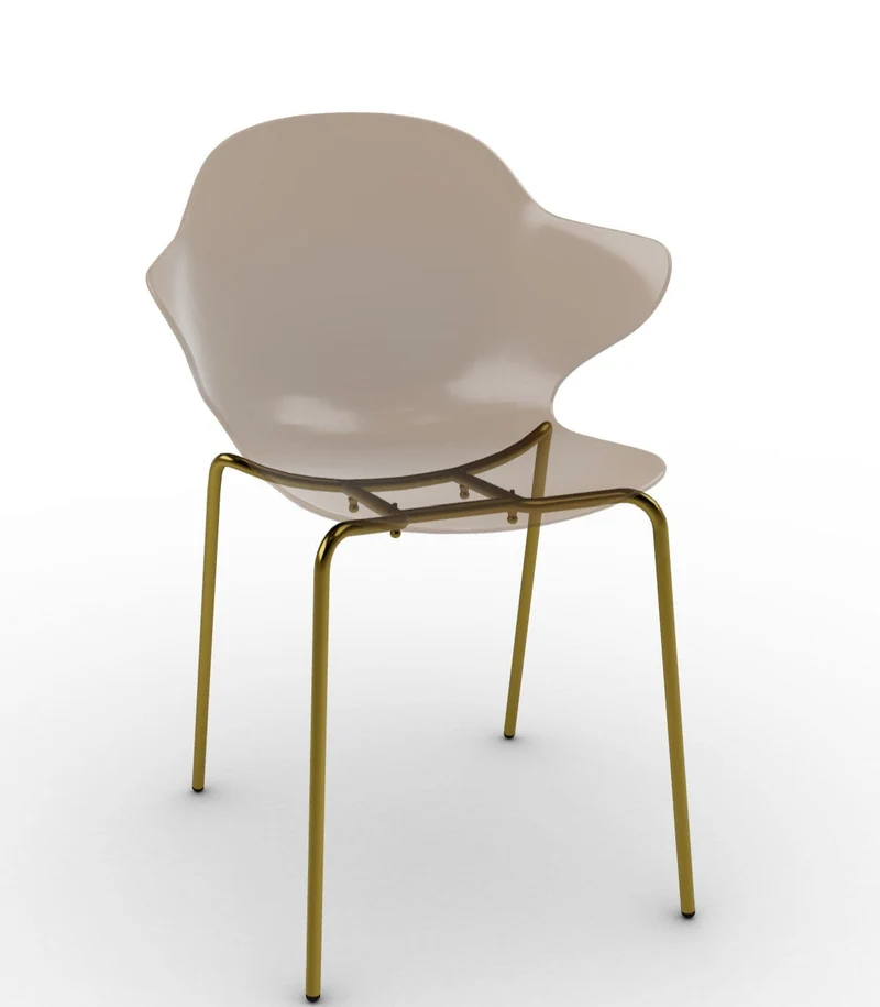 Chaise Calligaris - Saint Topez (Pieds en métal) CS1845