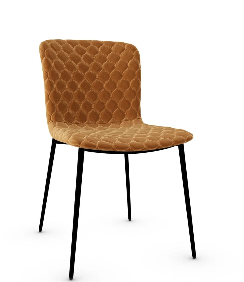 Chaise Calligaris - Love (Matelassé, Pieds en métal) CS1885-A