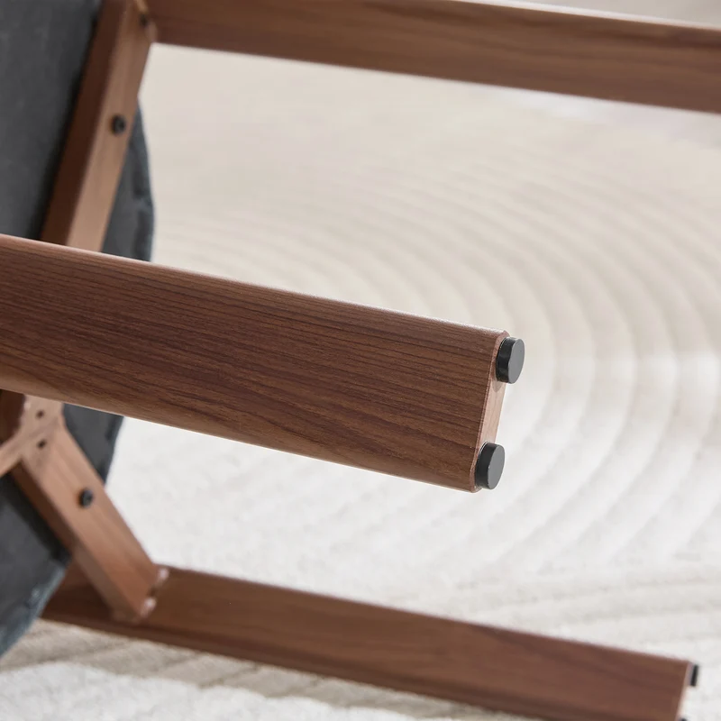 Lot de 2 chaises de salle à manger tissu noir dossier incurvé CLASSICBENCHSET