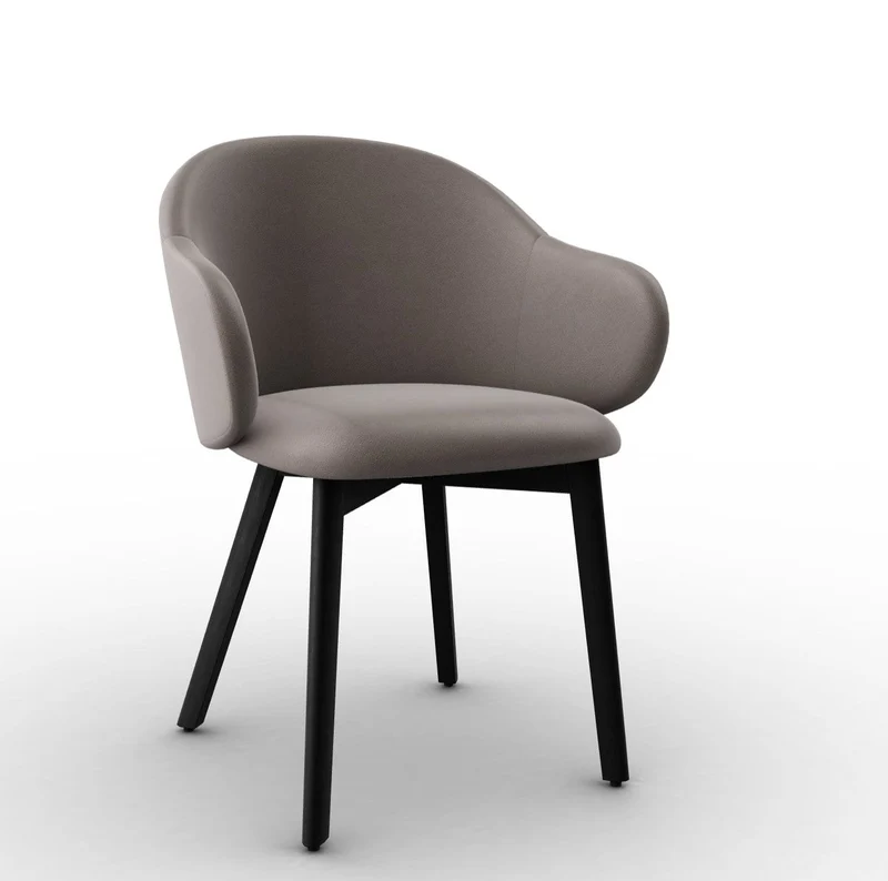 Chaise Calligaris - Holly Fab (Pieds en bois) CS2206