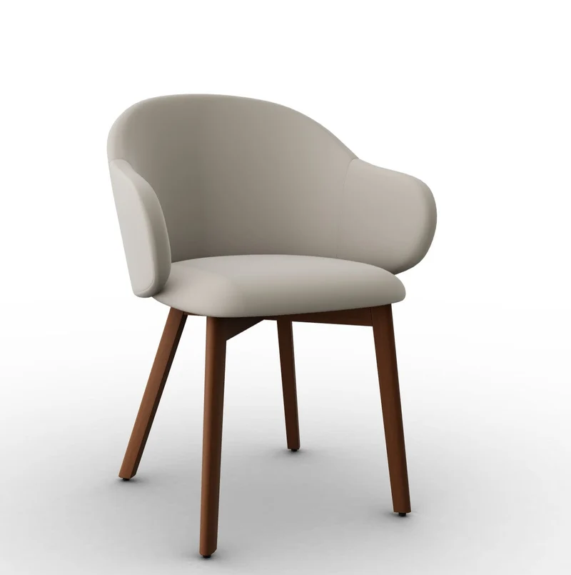 Chaise Calligaris - Holly Fab (Pieds en bois) CS2206