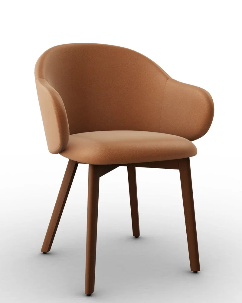 Chaise Calligaris - Holly Fab (Pieds en bois) CS2206