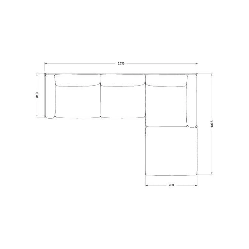 Canapé de jardin NATAL ALU Set 1