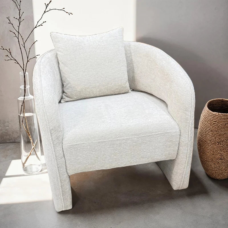 Fauteuil en velours, 75x82xH80CM - MIRA
