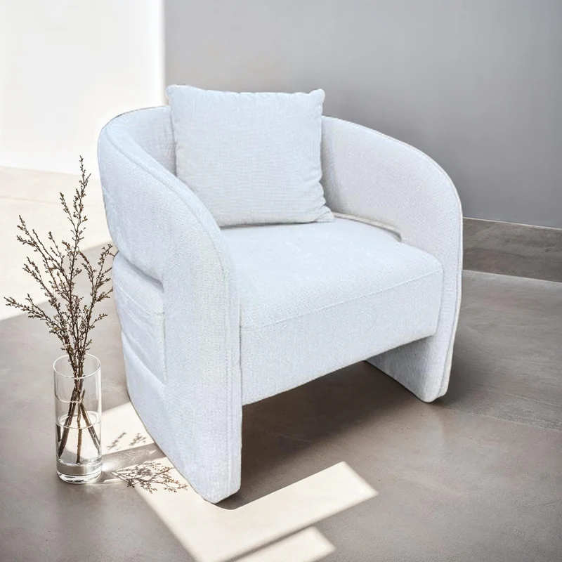 Fauteuil en velours, 75x82xH80CM - MIRA