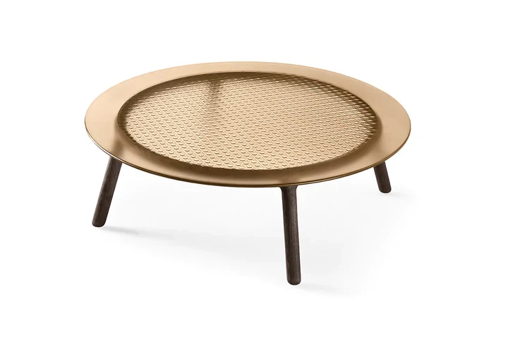 Table de salon - Verre - Cannage