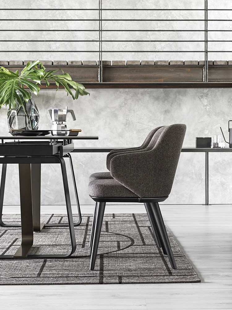 Chaise Foyer en bois | Chaise design en tissu ou cuir