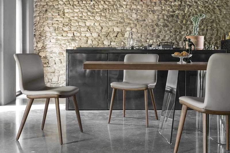Chaise Annie | Chaise design en métal, tissu ou cuir