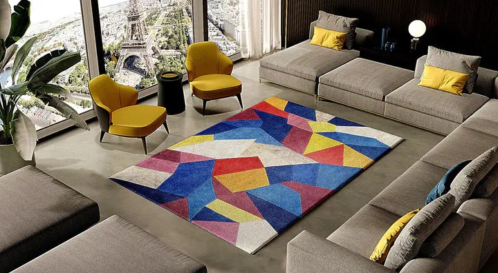 Tapis en Laine - Formes colorées - Picaso