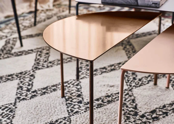 Table basse - Métal - Demi cercles - Hoodi