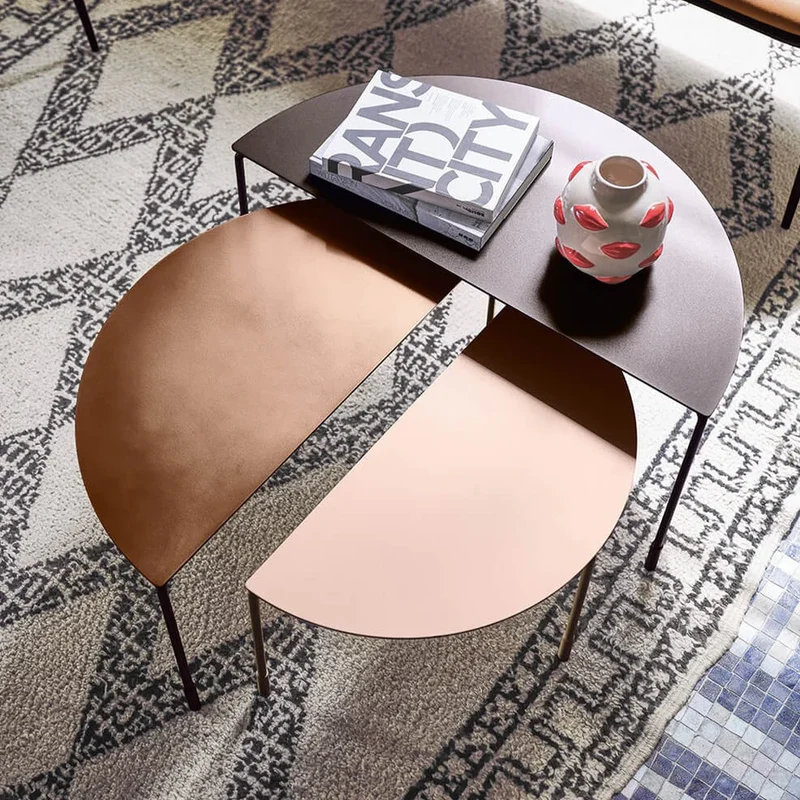 Table basse - Métal - Demi cercles - Hoodi