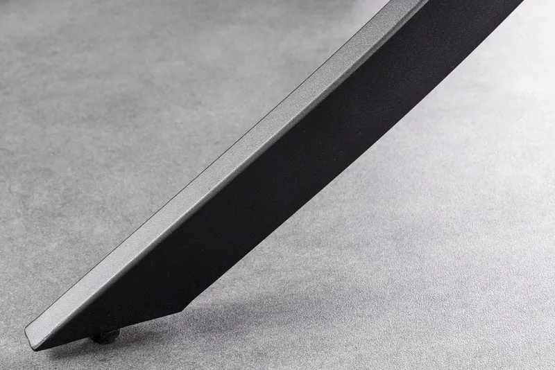 Table à manger ronde ALPINE 120cm céramique taupe structure métal noir