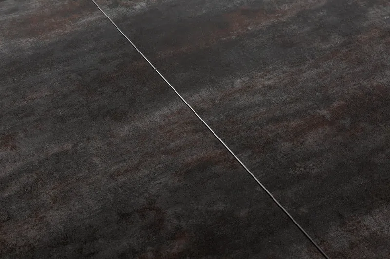 Table à manger extensible EUPHORIA 180-220-260cm en céramique de lave anthracite fabriquée en Italie
